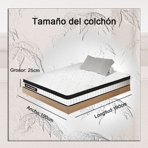 Colchón Individual Premium Memory Foam Anti Movimiento