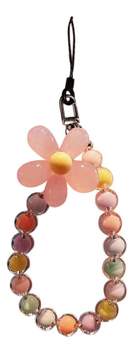 2 Correa Para La Muñeca Con Cordón Cuentas De Color Rosa