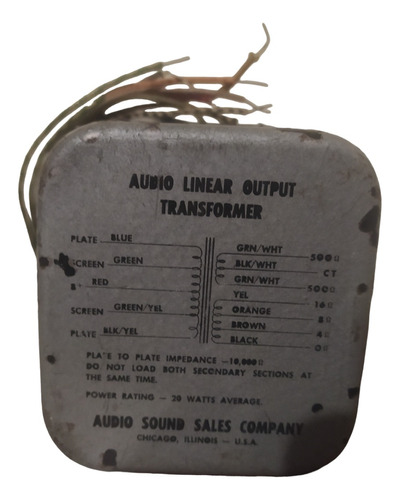 Transformador Radios Amplificador Tubos Audio Linear Out Put