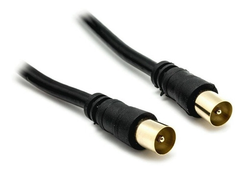 Imagen 1 de 4 de Cable Coaxil Pin Grueso Tv 1 Mts