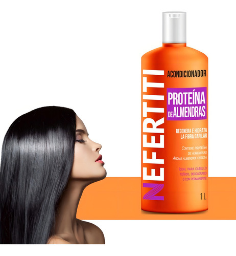 Acondicionador Para Cabello Aceite De Almendra 1lt Nefertiti