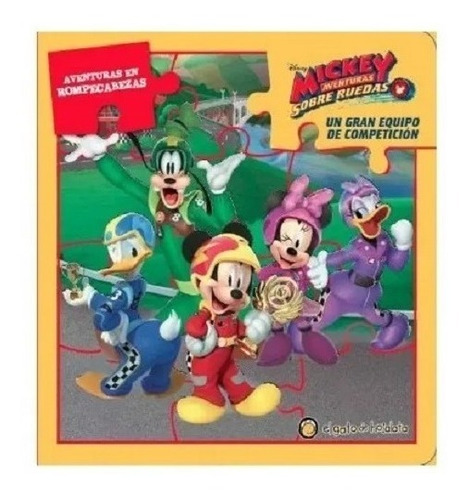 Mickey Aventuras Sobre Ruedas Libro Con Rompecabezas Disney