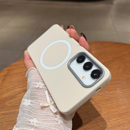 Funda Magnética De Piel Para Samsung Galaxy A16 A26 A36 A56 A15 A25 A35 A55 A14 A34 A54 5g Con Carga Inalámbrica Magnética