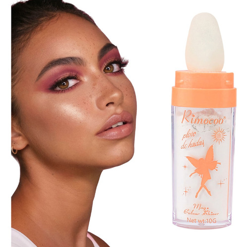Polvo De Hadas Iluminador Tono Del Maquillaje Blanco Rimococ Fragancia Sin fragancia