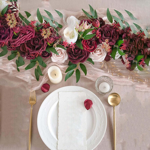 Botín Floral Con Flores Para Arreglos De Mesa Y Decoraciones