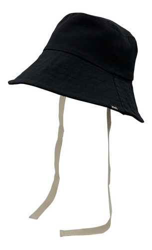 Sombrero Bucket Piluso Algodón Con Cintas Ala Ancha Premium