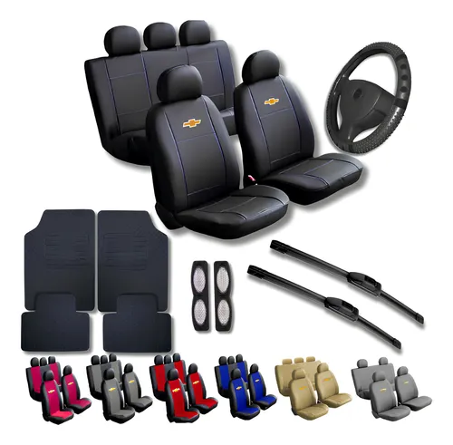 comprar Kit Capa Banco Couro Carro Tapete Volante Chevrolet  Palheta