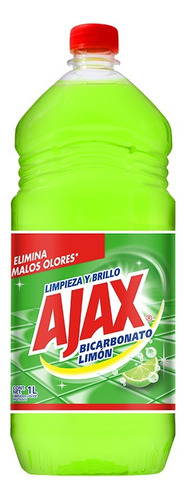 Ajax Limpiador Bicarbonato Limón Líquido  1 L