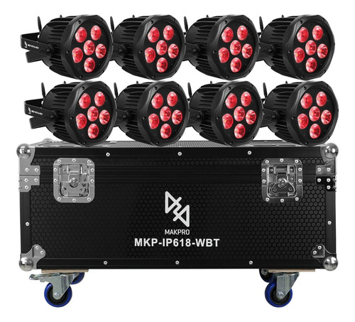 Par Led Mak Pro Outdoor Wireless Sem Fio Mkp-ip618-wbt Case