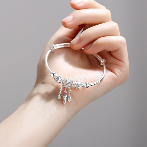 Pulsera Chapada En Plata Para Pulsera De Moda Femenina
