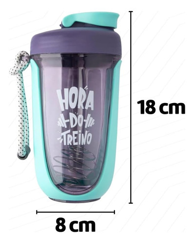 Vaso Para Batidos De Cóctel Agita Rápida De Gran Capacidad Color Azul