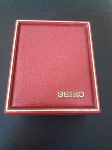 Estuche Box Reloj Seiko Terciopelo Y Plástico Resistente 