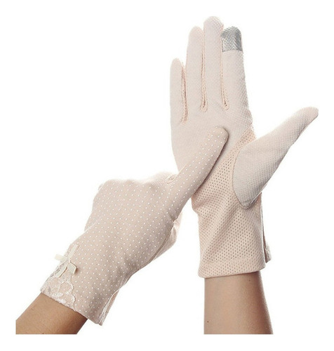 Guantes Protección Solar Encaje Verano Para Conduci