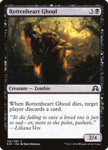 Mtg Rottenheart Ghoul X4 Playset Shadow Over Innistrad