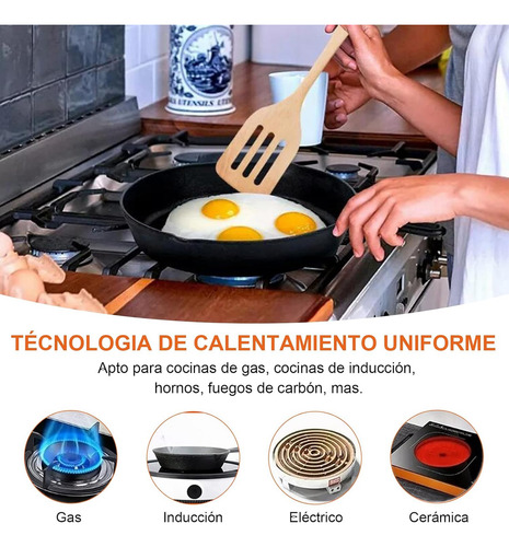 Set De 5 Sartenes De Hierro Fundido Antiadherentes