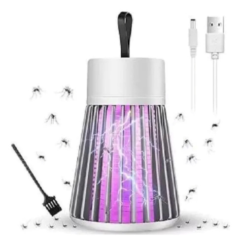 Lámpara Para Matar Mosquitos Uv Portátil Con Usb Recargable