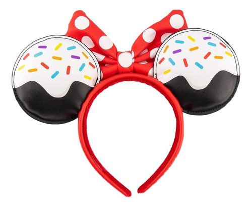 Loungefly Disney Minnie Sweets Sprinkle Ears Headband Color Rojo