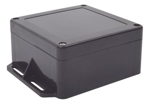 Gabinete De Conexiones Cctv Negro Para Exterior 12x12x6 Cm