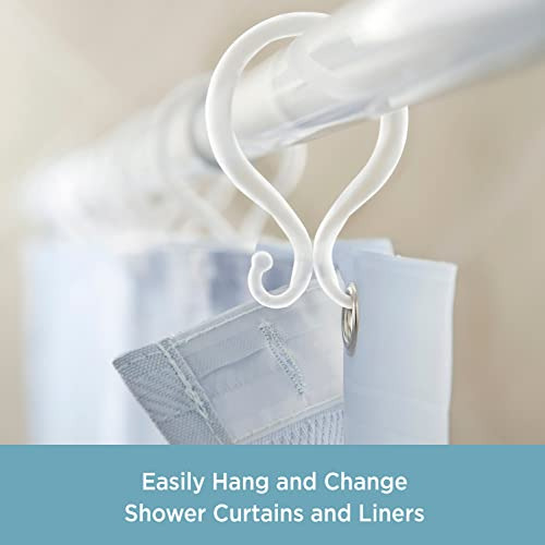 Ganchos Dobles Para Cortinas De Ducha Kenney (juego De 12),