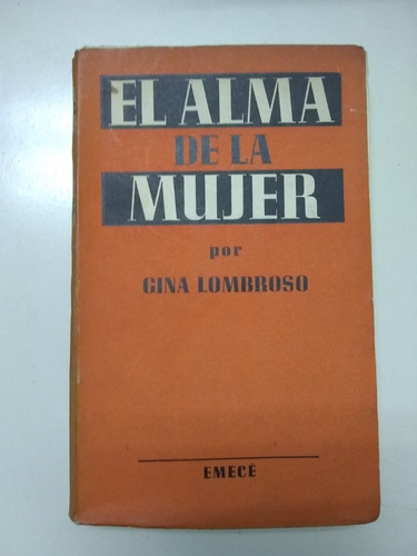 El Alma De La Mujer De Gina Lombroso. Recoleta J