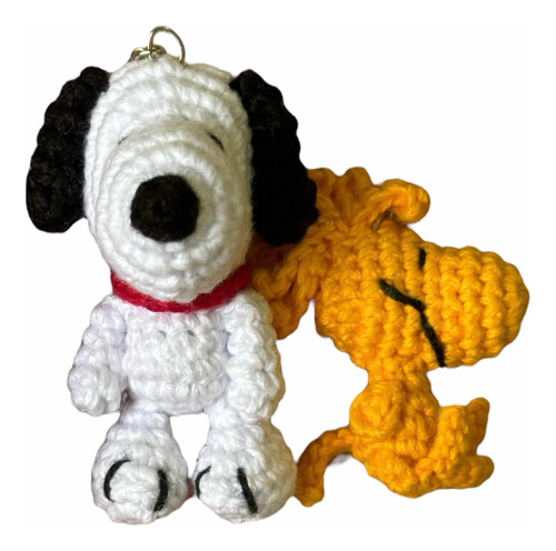 Llaveros Snoopy Y Emilio Amigurumis A Crochet (2 Piezas)