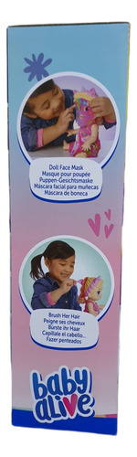 Baby Alive Muñeca Bebé Día De Spa Unicornio Pelo Rubio