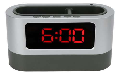 Reloj Digital Pequeño, Soporte Para Bolígrafo Despertador De