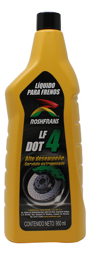 Liquido De Frenos Lf4 Dot 4 950 Ml Roshfrans