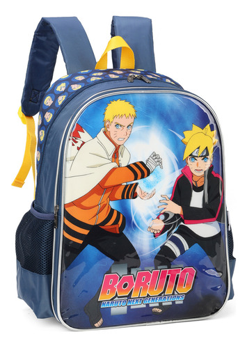 Mochila Costas G 16 Escolar Boruto Luxcel Is39611 Cor Azul