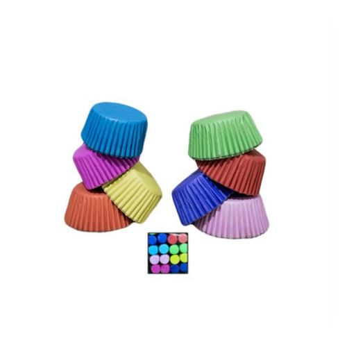 Pirotin Cupcake Nº8 Liso Multicolor Caja X1000