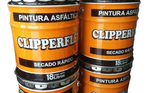 Pintura Asfáltica X 18 Litros Clipperflex De Megaflex