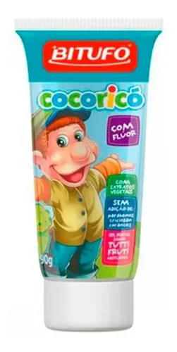 Gel Dental Bitufo Cocoricó com Flúor 90 g