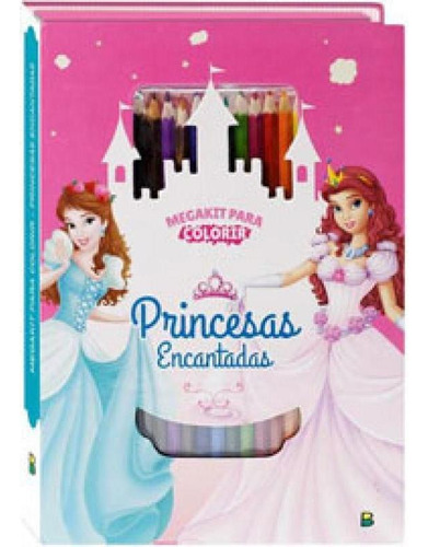 Megakit Para Colorir: Princesas Encantadas, De © Todolivro Ltda.. Editora Brasileitura, Capa Mole Em Português
