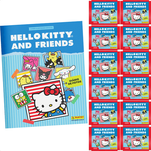Kit 100 Figurinhas Hello Kitty And Friends (20 Envelopes)
