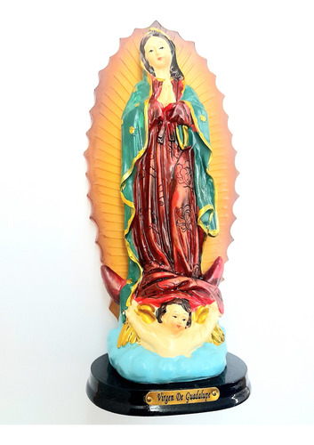 Imagen Virgen De Guadalupe 17cm - Santería San Juan Verde