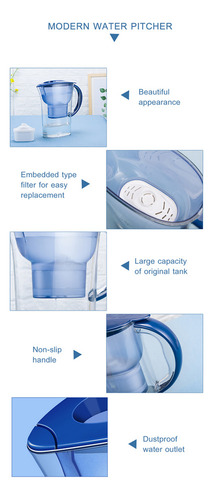 C Botella De Filtro De Agua Doméstica Con Jarra De Agua