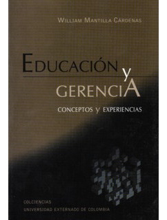 Educación Y Gerencia Conceptos Y Experiencias