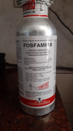 Imagen 1 de 3 de Fosfuro De Aluminio. Fosfina 
