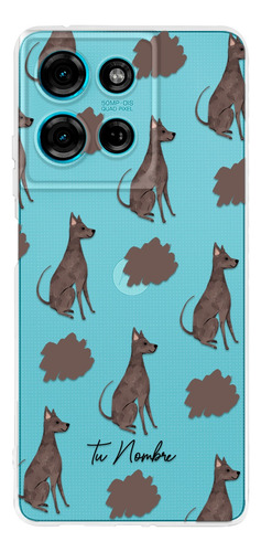 Funda Para Motorola Para Mujer Perrito Xolo Manchas Nombre