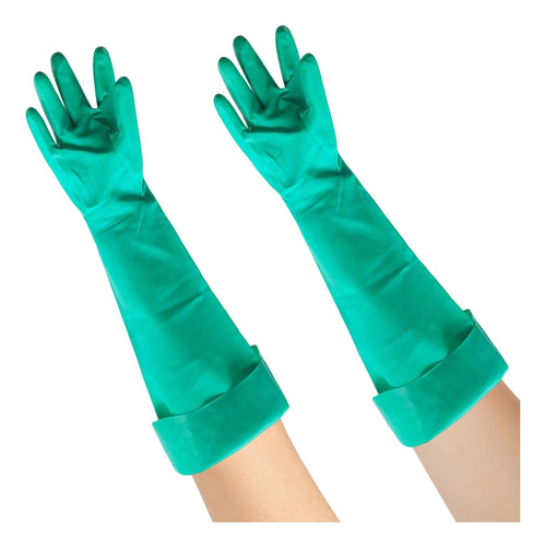 Guantes De Nitrilo Portátiles Resistentes Al 60 Cm Largo