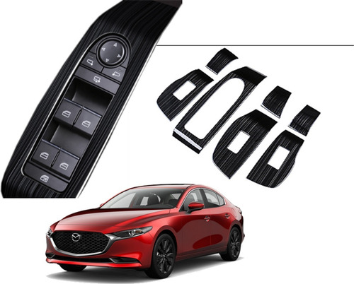 Moldura Elevadores Para Mazda 3 2019 2020 2021 2022 2023