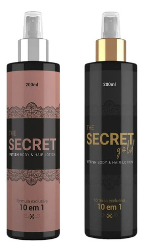  Kit 2 Elixir Da Sedução The Secret Gold E Rosa 10 Em 1