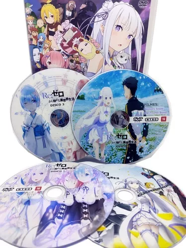 Dvd Re Zero Kara Hajimeru Isekai Dublado + Ovas