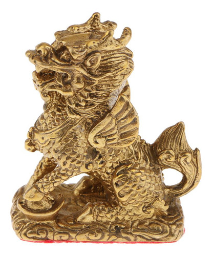Estatua Animal De Cobre Amarillo China De Fengshui De La De
