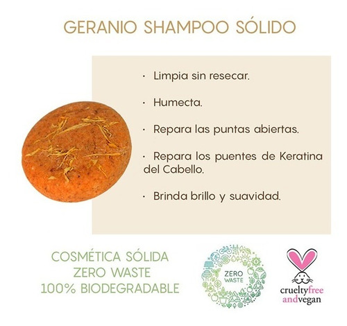 Imagen 3 de 5 de Shampoo Sólidopara Cabello Seco/maltratado + Regalo
