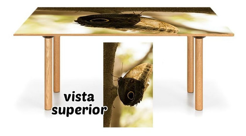 Vinilo Para Mesa Mariposas Alas Naturales Silvestre M14