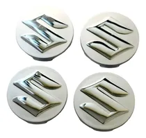 Comprar Pack 4 Tapas Suzuki 54mm Plateadas Centro Llanta Rueda Cubo