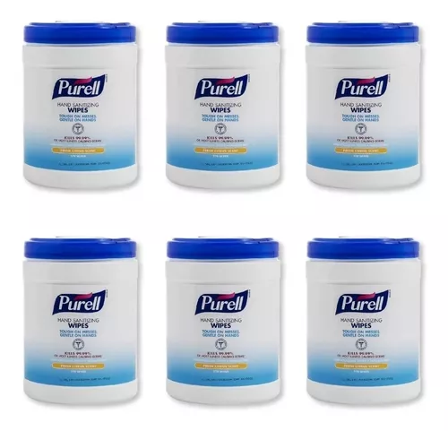 PURELL Toallitas Desinfectantes para Manos marca PURELL, Paños: 40, Caja -  Toallitas Sanitizantes para las Manos - 349WU9