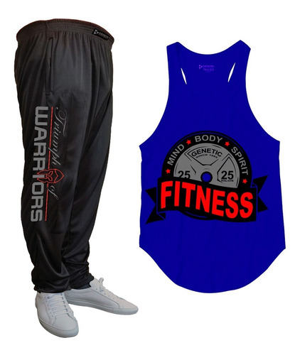 Súper Pack Baggy Warriors Musculosa Olímpica Fitness Genetic