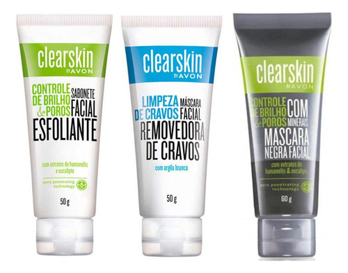 Kit 3 Und. Cuidado Facial Clearskin - Avon